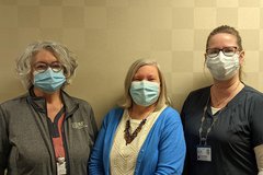 Part of the diabetes team: Jana, Tina and Teresa