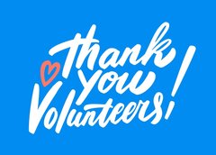 Thank you, volunteers